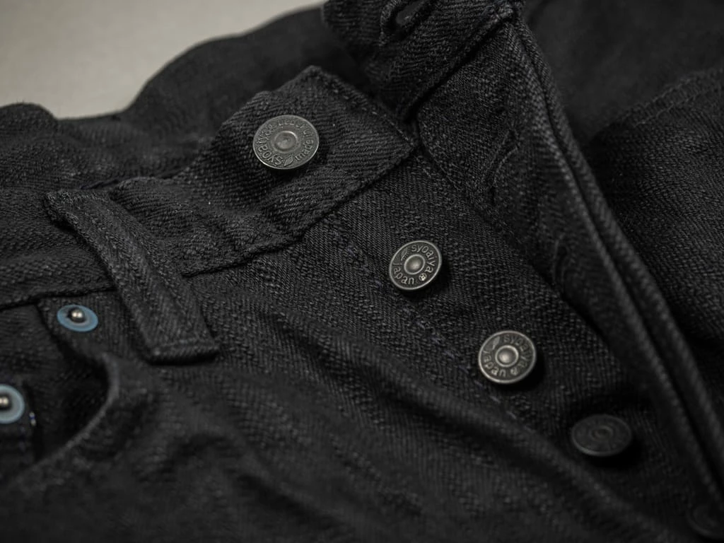 Pure Blue Japan EX-019-BB "Double Black Extra Slub" 17oz Relaxed Tapered Jeans 30 Pure Blue Japan EX-019-BB "Double Black Extra Slub" 17oz Relaxed Tapered Jeans