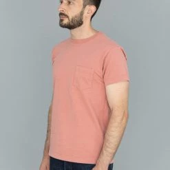 3sixteen Garment Dyed Pocket T-Shirt Faded Pink