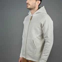 3sixteen Heavyweight Zip Hoody Oatmeal 25 3sixteen Heavyweight Zip Hoody Oatmeal