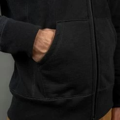 3sixteen Heavyweight Zip Hoody Black