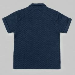 3sixteen Vacation Shirt Overdye Jacquard Black NEW ARRIVALS