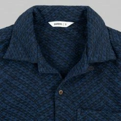 3sixteen Vacation Shirt Overdye Jacquard Black NEW ARRIVALS