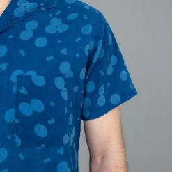 3sixteen Leisure Shirt Indigo Discharge NEW ARRIVALS