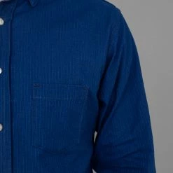 3sixteen Long Sleeve Button Down Indigo Sashiko NEW ARRIVALS