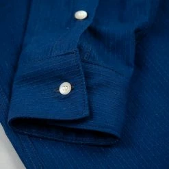 3sixteen Long Sleeve Button Down Indigo Sashiko NEW ARRIVALS