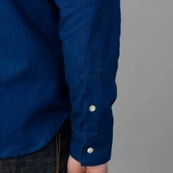 3sixteen Long Sleeve Button Down Indigo Sashiko NEW ARRIVALS
