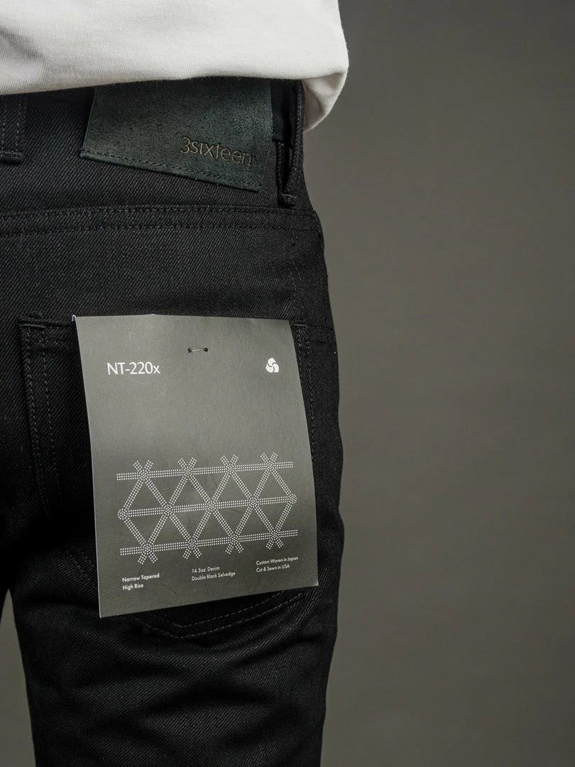 3sixteen NT-220x Double Black Selvedge Narrow Tapered Jeans 8 3sixteen NT-220x Double Black Selvedge Narrow Tapered Jeans