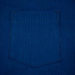 NEW ARRIVALS 3sixteen Short Sleeve Button Down Indigo Sashiko