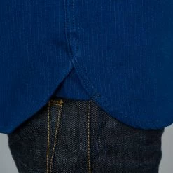 NEW ARRIVALS 3sixteen Short Sleeve Button Down Indigo Sashiko