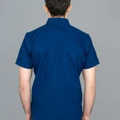 NEW ARRIVALS 3sixteen Short Sleeve Button Down Indigo Sashiko