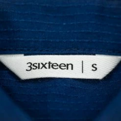 NEW ARRIVALS 3sixteen Short Sleeve Button Down Indigo Sashiko