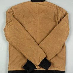 3sixteen Stadium Jacket Waxed Canvas Tan