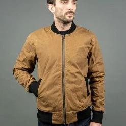 3sixteen Stadium Jacket Waxed Canvas Tan