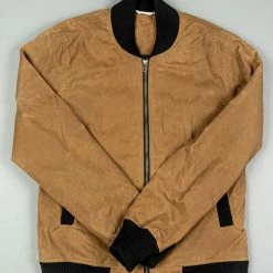 3sixteen Stadium Jacket Waxed Canvas Tan