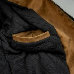 3sixteen Stadium Jacket Waxed Canvas Tan