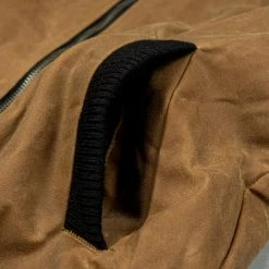 3sixteen Stadium Jacket Waxed Canvas Tan