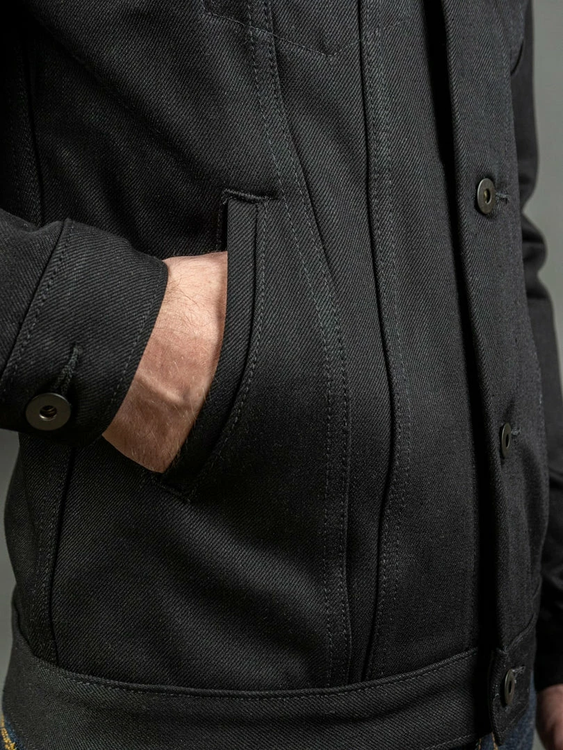 3sixteen Type 3s Denim Jacket Double Black 8 3sixteen Type 3s Denim Jacket Double Black