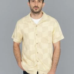 3sixteen Vacation Drunk Chess Shirt Tan/Natural