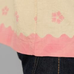 NEW ARRIVALS 3sixteen Vacation Shirt Studio Floral Pink/Natural