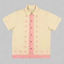 NEW ARRIVALS 3sixteen Vacation Shirt Studio Floral Pink/Natural