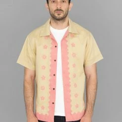 NEW ARRIVALS 3sixteen Vacation Shirt Studio Floral Pink/Natural
