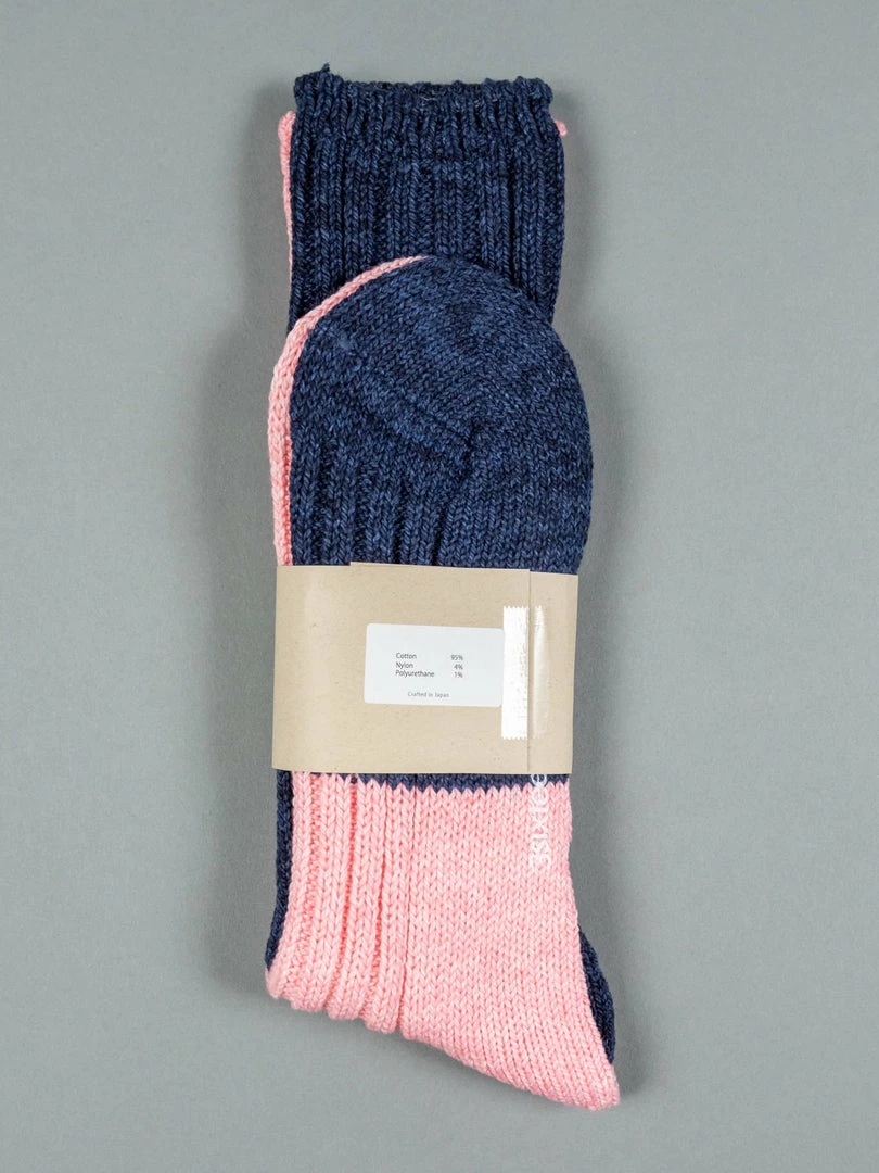 3sixteen X Chup Socks Indigo/Pink 4 3sixteen X Chup Socks Indigo/Pink