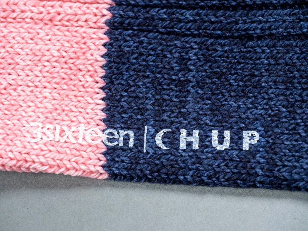 3sixteen X Chup Socks Indigo/Pink 8 3sixteen X Chup Socks Indigo/Pink