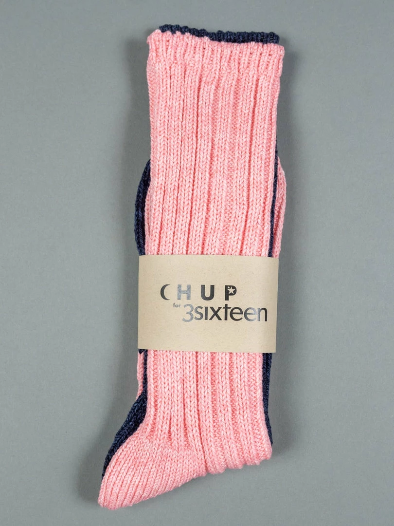3sixteen X Chup Socks Indigo/Pink 3 3sixteen X Chup Socks Indigo/Pink
