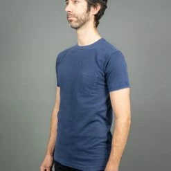 3sixteen Garment Dyed Pocket T-Shirt French Blue