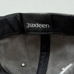3sixteen Waxed Canvas Baseball Cap Charcoal