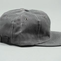 3sixteen Waxed Canvas Baseball Cap Charcoal