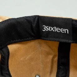 3sixteen Waxed Canvas Baseball Cap Brown 13 3sixteen Waxed Canvas Baseball Cap Brown