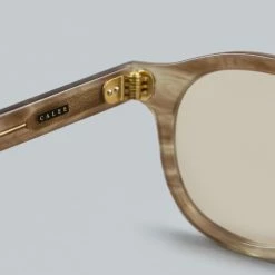 NEW ARRIVALS Calee Wellington Type Glasses Beige/Brown