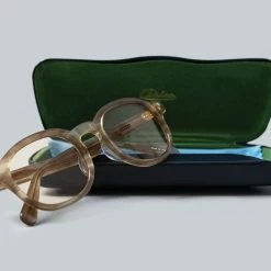 NEW ARRIVALS Calee Wellington Type Glasses Beige/Brown