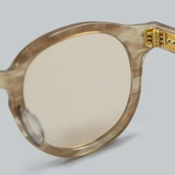 NEW ARRIVALS Calee Wellington Type Glasses Beige/Brown