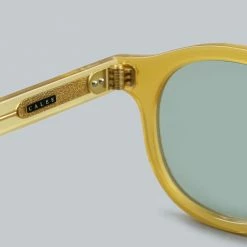 Calee Wellington Type Glasses Yellow/Green 17 Calee Wellington Type Glasses Yellow/Green