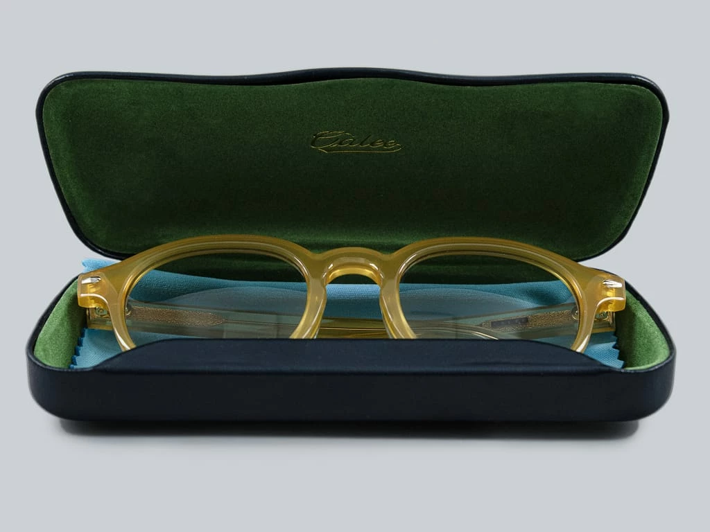 Calee Wellington Type Glasses Yellow/Green 11 Calee Wellington Type Glasses Yellow/Green