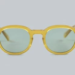 Calee Wellington Type Glasses Yellow/Green