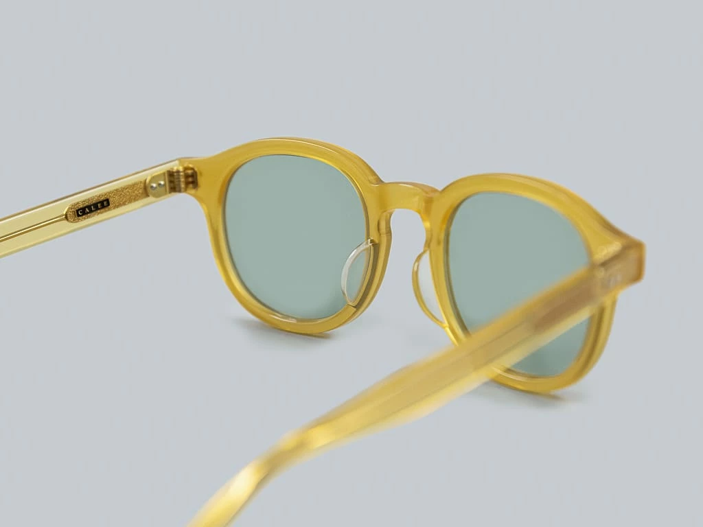 Calee Wellington Type Glasses Yellow/Green 8 Calee Wellington Type Glasses Yellow/Green