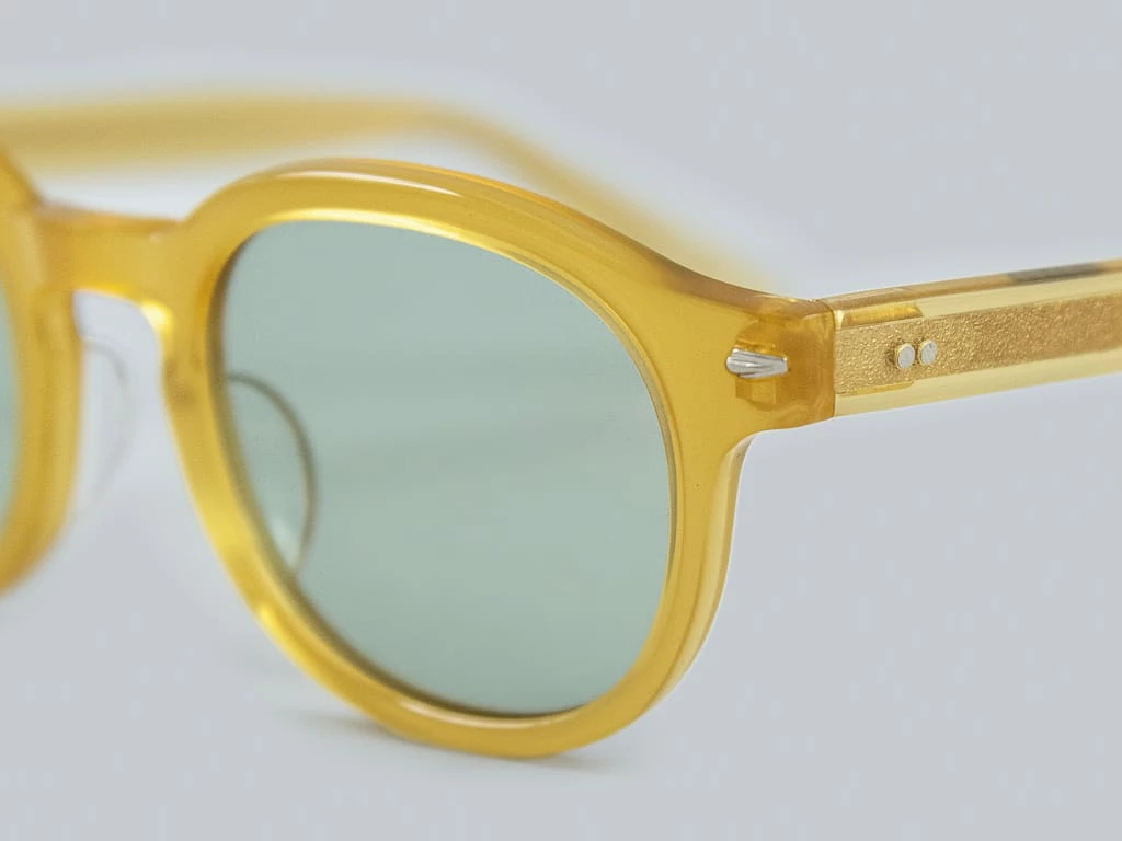 Calee Wellington Type Glasses Yellow/Green 5 Calee Wellington Type Glasses Yellow/Green