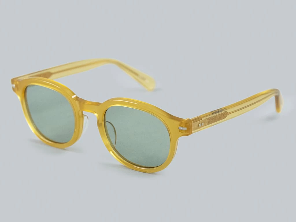 Calee Wellington Type Glasses Yellow/Green 4 Calee Wellington Type Glasses Yellow/Green