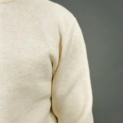 Loop & Weft Tompkins Knit V-Gusset Crewneck Sweatshirt Oatmeal