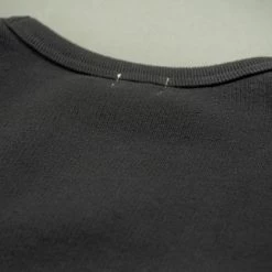 Loop & Weft Tompkins Knit V-Gusset Crewneck Sweatshirt Black