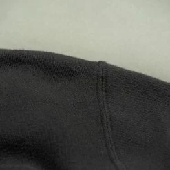 Loop & Weft Tompkins Knit V-Gusset Crewneck Sweatshirt Black