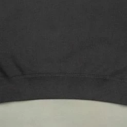 Loop & Weft Tompkins Knit V-Gusset Crewneck Sweatshirt Black