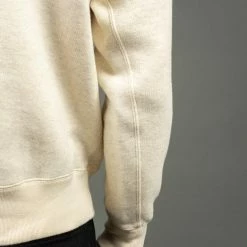 Loop & Weft Tompkins Knit V-Gusset Crewneck Sweatshirt Oatmeal