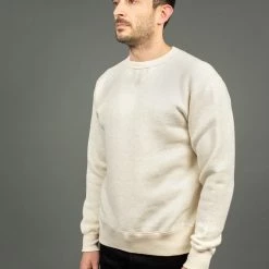 Loop & Weft Tompkins Knit V-Gusset Crewneck Sweatshirt Oatmeal