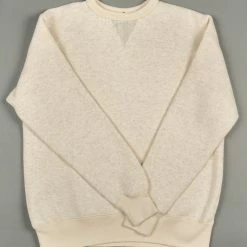 Loop & Weft Tompkins Knit V-Gusset Crewneck Sweatshirt Oatmeal