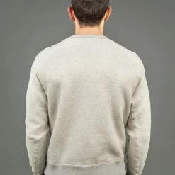 Loop & Weft Tompkins Knit V-Gusset Crewneck Sweatshirt Grey