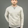 Loop & Weft Tompkins Knit V-Gusset Crewneck Sweatshirt Grey
